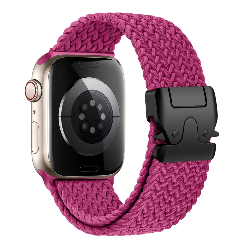 Correas de paracaídas para Apple watch 10 Band 46mm 42mm 45mm Ultra 49mm 44mm 41mm pulsera trenzada correa iWatch Series 9 8 SE 5 6 7